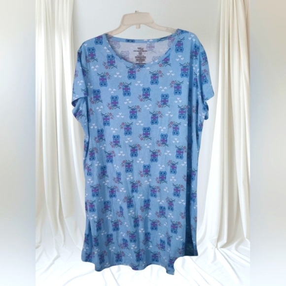 Secret Treasures Owl Floral Print Sleep Dress - Picture 1 of 7